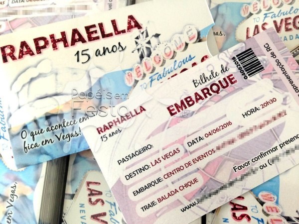 Convite 15 anos tema cassino las vegas mod01 no elo7 Convite 15 anos tema cassino las vegas mod01 no elo7