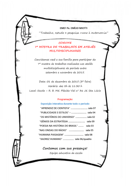 Blog do miotti convite da 7ª mostra de trabalhos em ateliÃs Blog do miotti convite da 7ª mostra de trabalhos em ateliÃs