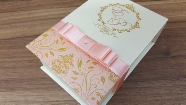 Convite casamento padrinhos 10un  caixa cartonada