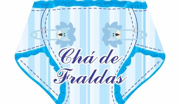 Convite chÃ¡ de fraldas masculino (com 30 unidades)
