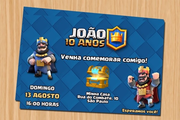 Convite clash royale