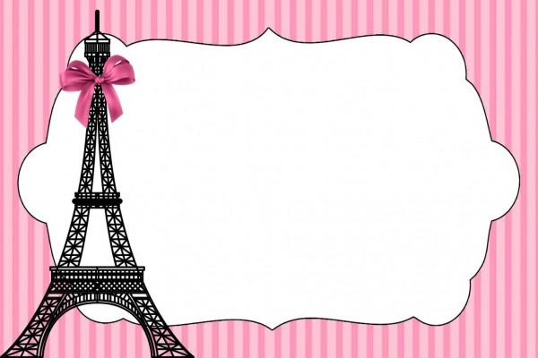 Convite de aniversario paris cole o para personalizar imprimir y