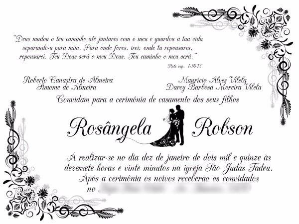 Convite de casamento fita de cetim e laço channel brinde Convite de casamento fita de cetim e laço channel brinde