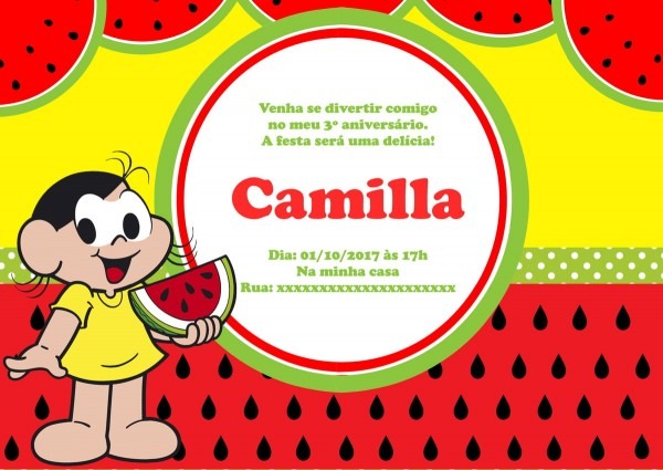 Convite digital magali no elo7 Convite digital magali no elo7