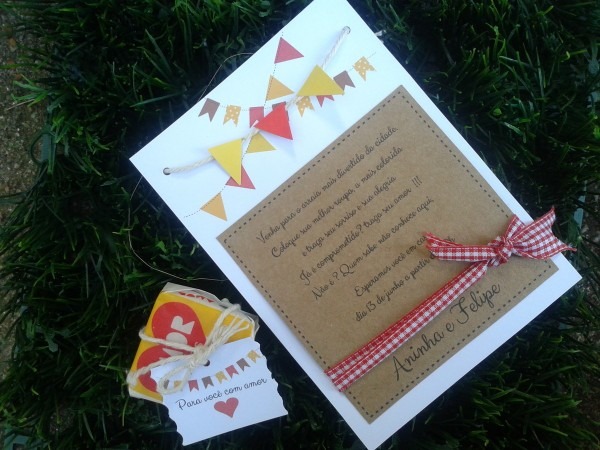 Convite festa junina amor no elo7 Convite festa junina amor no elo7