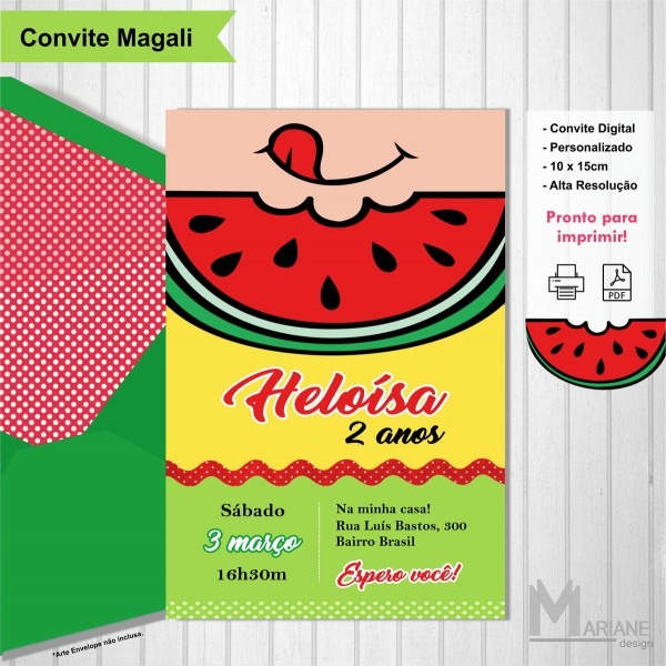 Convite magali Convite magali