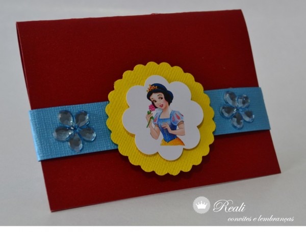 Convite personalizado branca de neve no elo7 Convite personalizado branca de neve no elo7