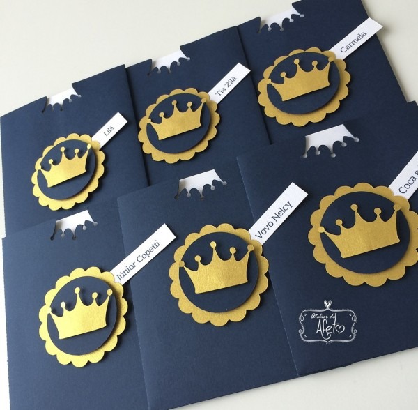 Convite realeza (menino) no elo7 Convite realeza (menino) no elo7