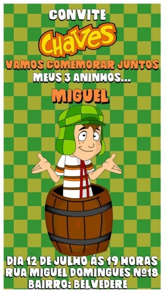 Convite virtual para aniversÃ¡rio infantil