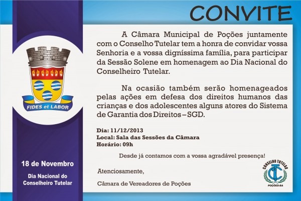 Conselho tutelar de poÃÃes Conselho tutelar de poÃÃes