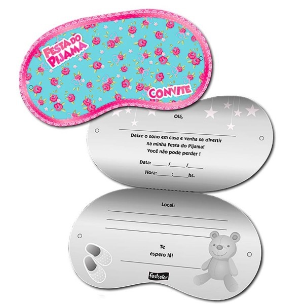 Dicas para festas do pijama  segunda dica convites