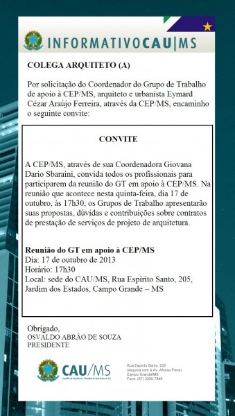 Informativo cau ms Informativo cau ms