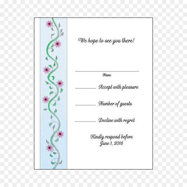 Wedding invitation paper party convite
