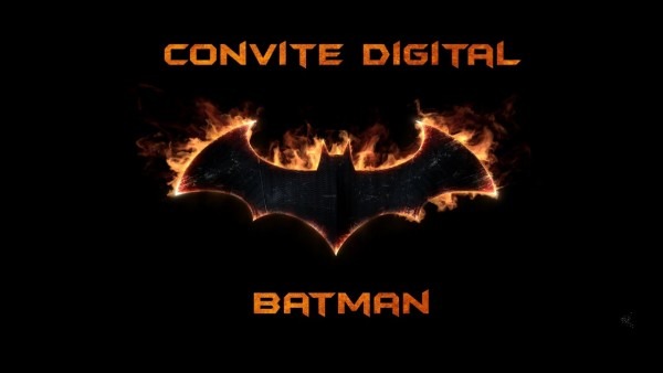 Modelo de convite digital batman Modelo de convite digital batman
