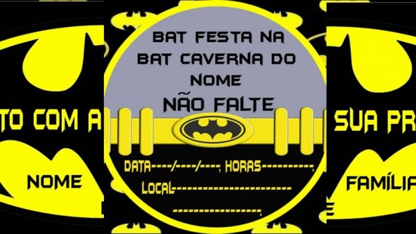 Convite virtual batman proshow producer Convite virtual batman proshow producer