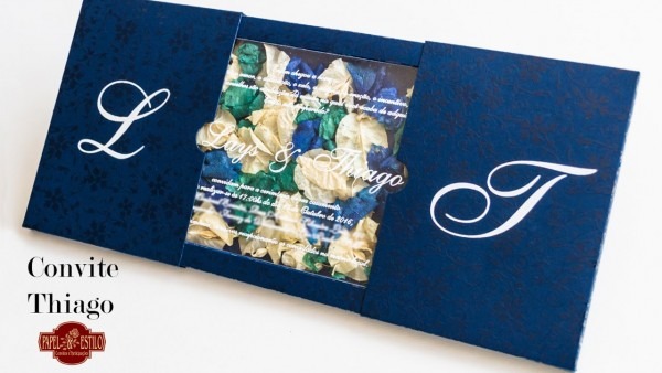 Convites de casamento com flores secas Convites de casamento com flores secas