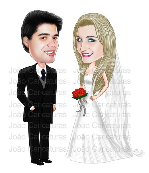 Modelo caricatura convite no elo7 Modelo caricatura convite no elo7