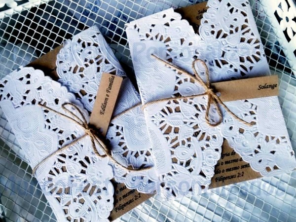 2018 novo convite de casamento rustico com renda 2018 novo convite de casamento rustico com renda