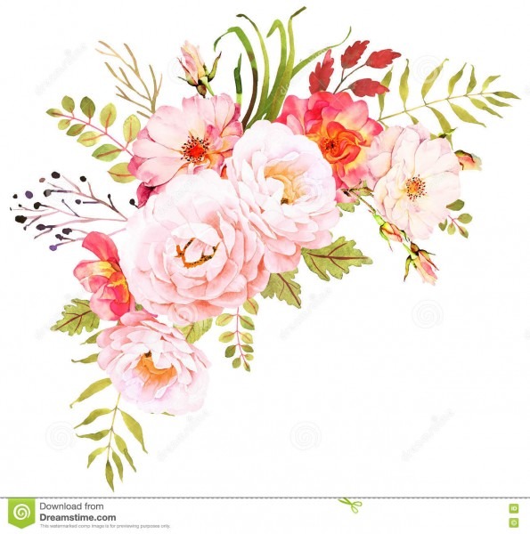 Ramalhete da flor composiÃ§Ã£o decorativa para o convite do