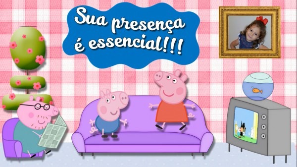 VÃdeo convite animado peppa pig digital no elo7 VÃdeo convite animado peppa pig digital no elo7