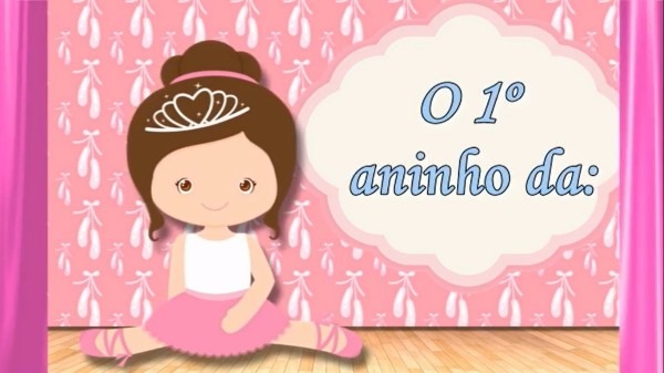 VÃ­deo convite virtual digital animado bailarina