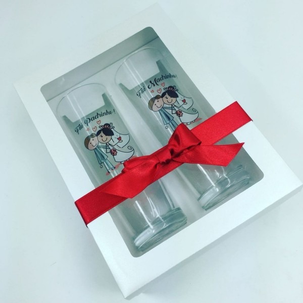 12 convites padrinhos caixa e copos presente casamento 12 convites padrinhos caixa e copos presente casamento