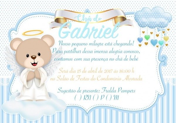 150 convites personalizados chÃ¡ de bebÃª ou fraldas barato