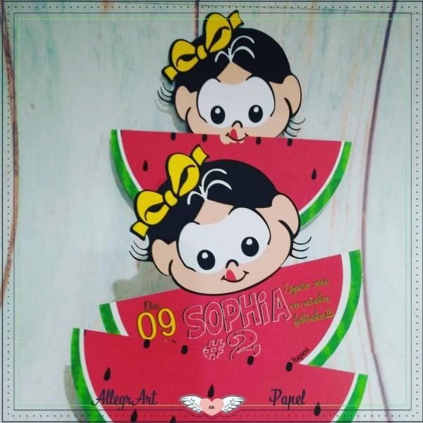 Convite melancia magali baby festamagali festamagalibaby Convite melancia magali baby festamagali festamagalibaby