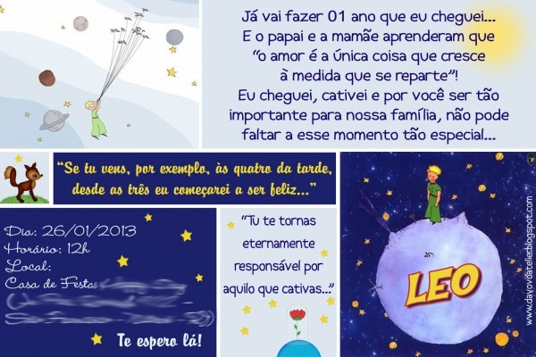 Atelier da vovó pequeno prÃncipe leo Atelier da vovó pequeno prÃncipe leo