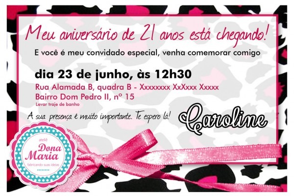 Ateliê dona maria convites personalizados Ateliê dona maria convites personalizados