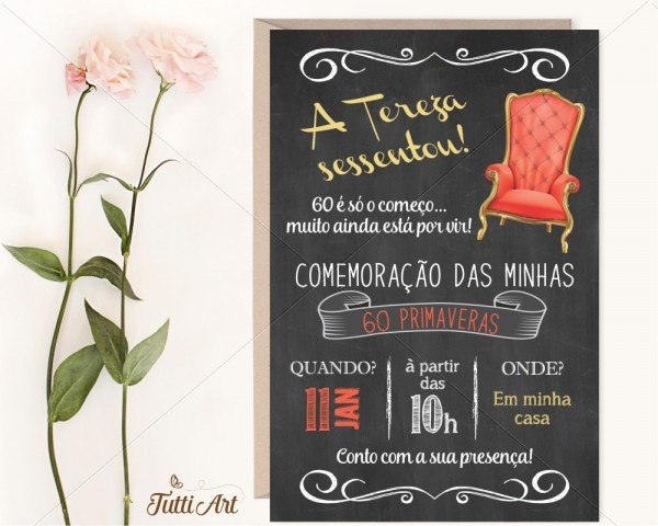 Convite 30 40 50 60 70 80 anos Convite 30 40 50 60 70 80 anos