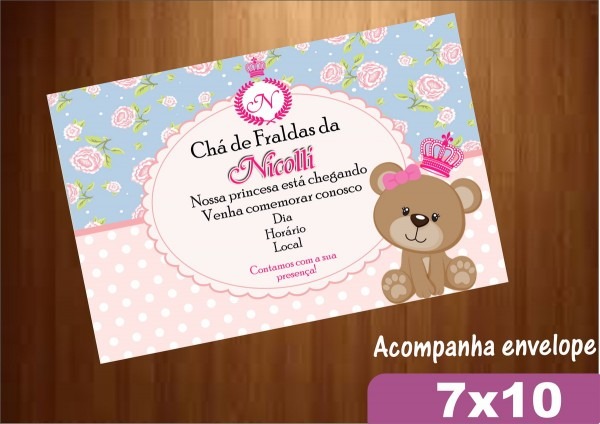 Convite 7x10 no elo7 Convite 7x10 no elo7