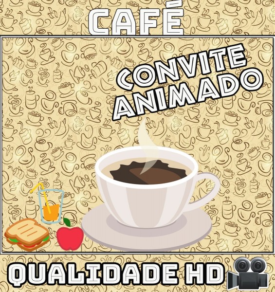 Convite animado (vÃdeo) café da manhã Convite animado (vÃdeo) café da manhã