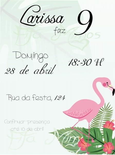 Convite aniversário digital Convite aniversário digital