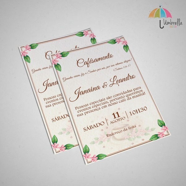 Convite casamento café da manhã no elo7 Convite casamento café da manhã no elo7