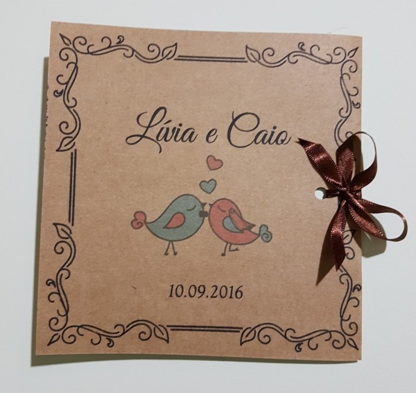 Convite casamento rustico com cetim no elo7 Convite casamento rustico com cetim no elo7