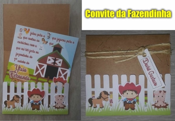 Convite da fazendinha arquivo digital silhouette cameo 2018 Convite da fazendinha arquivo digital silhouette cameo 2018