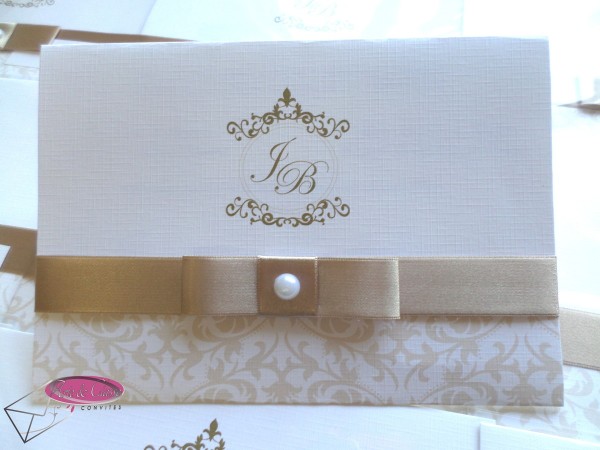 Convite de casamento clÃ¡ssico nude no elo7