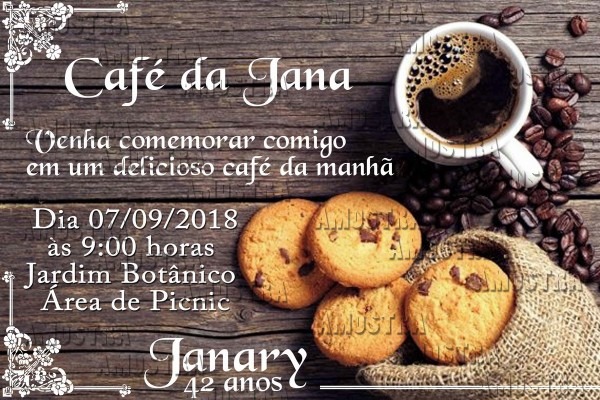 Convite digital cafà da manhà no elo7 Convite digital cafà da manhà no elo7