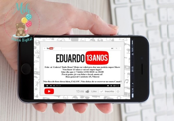 Convite digital youtube zap Convite digital youtube zap