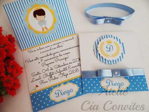 Convite pequeno prÃncipe no elo7 Convite pequeno prÃncipe no elo7
