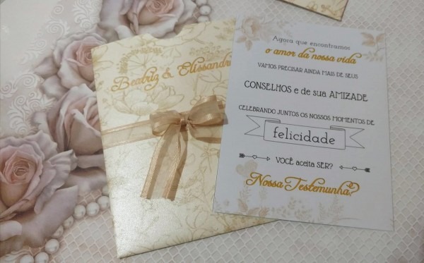 Convite testemunha de casamento no elo7 Convite testemunha de casamento no elo7