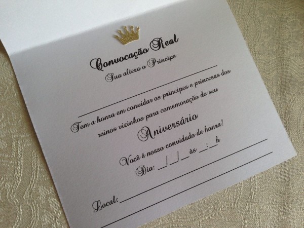 Texto para convite de aniversário prÃncipe Texto para convite de aniversário prÃncipe