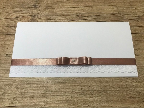 Kit 50 convites casamento grande com renda barato