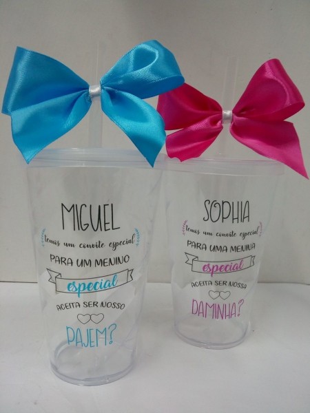 Kit 6 copos com laÃ§o