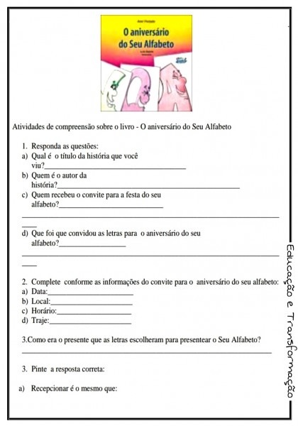 Blog educação e transformação ð atividades o aniversário do Blog educação e transformação ð atividades o aniversário do