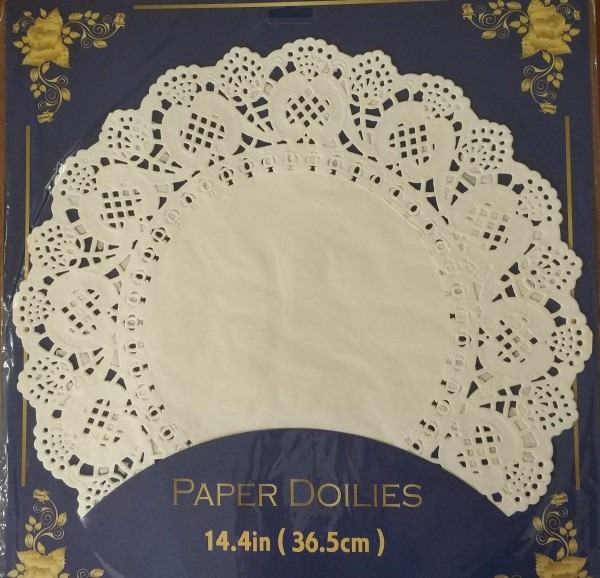100 doilies toalha rendada papel renda convite 36,5 cm 5x20