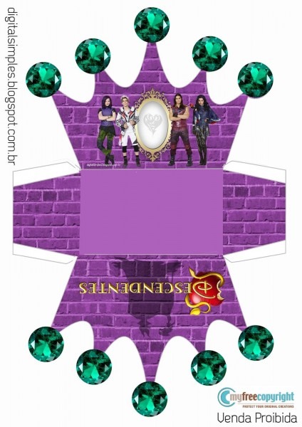 Festa descendentes disney, gratuito para imprimir, kit com Festa descendentes disney, gratuito para imprimir, kit com