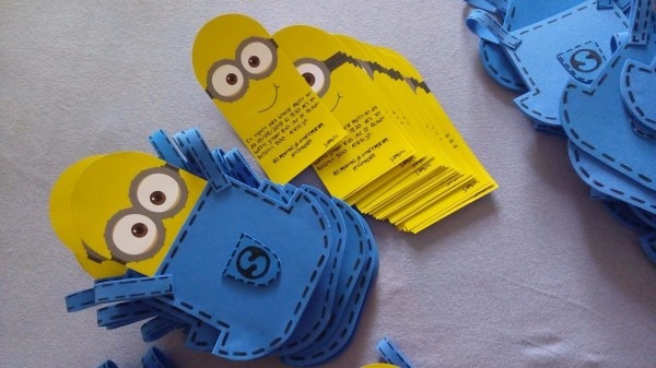 20 convites eva minions 20 convites eva minions
