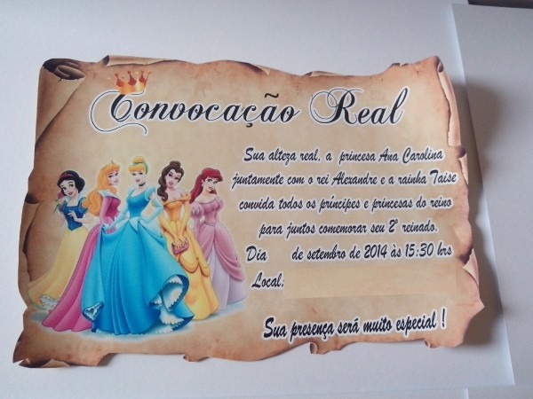 80 convites pergaminho aniversÃ¡rio infantil